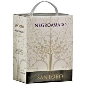 Santoro vino rosso negroamaro bag in box 3 lt