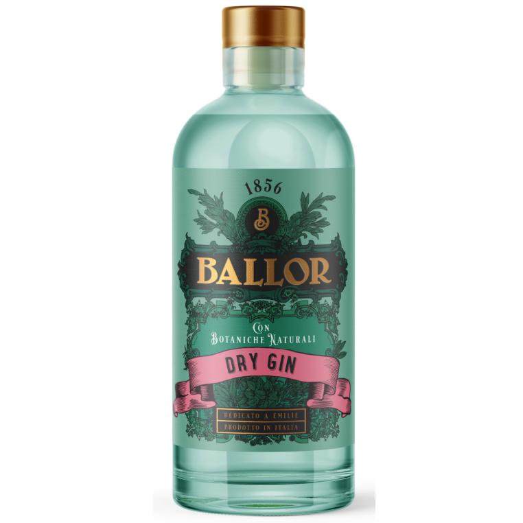 ballor ballor 1856 dry gin con botaniche naturali 70 cl