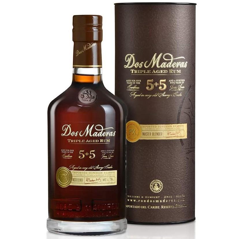 DOS MADERAS RON ANEJO 5+5 PX YEARS OLD 70 CL IN ASTUCCIO