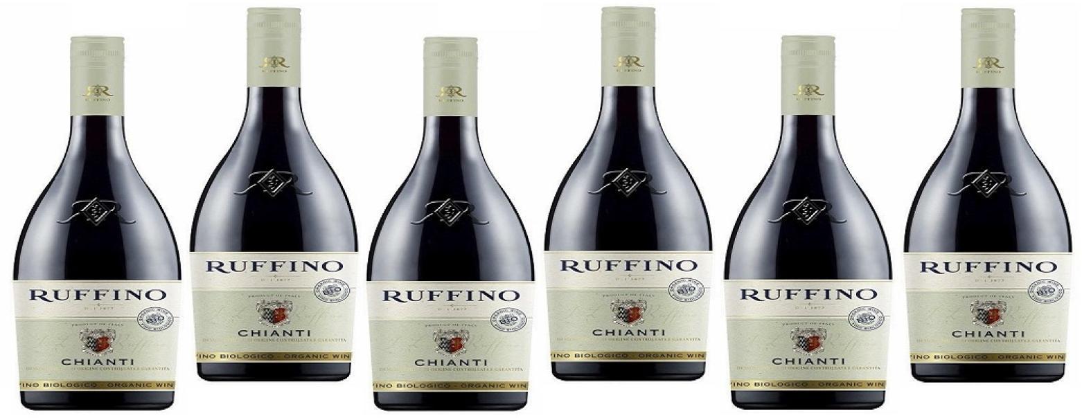 cantina ruffino ruffino chianti vino biologico 2023 organic wine docg 375 ml 6 mezze bottiglie