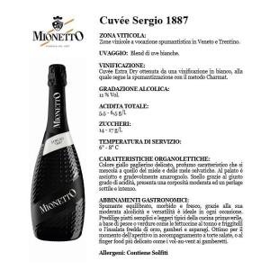 Sergio 1887 vino spumante extra dry 75 cl 6 bottiglie